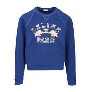 Celine Men Crewneck Cotton Sweatshirt